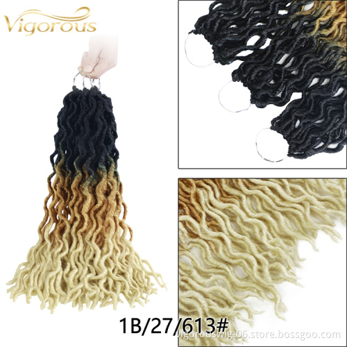 Vigorous faux locs crochet hair extensions for braids accessories private label gypsy locs wholesale braiding hair